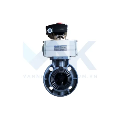 Van bướm điều khiển khí nén tác động kép
