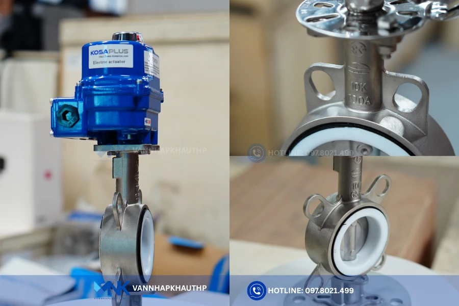 Van bướm Hàn Quốc làm từ chất liệu inox chống ăn mòn