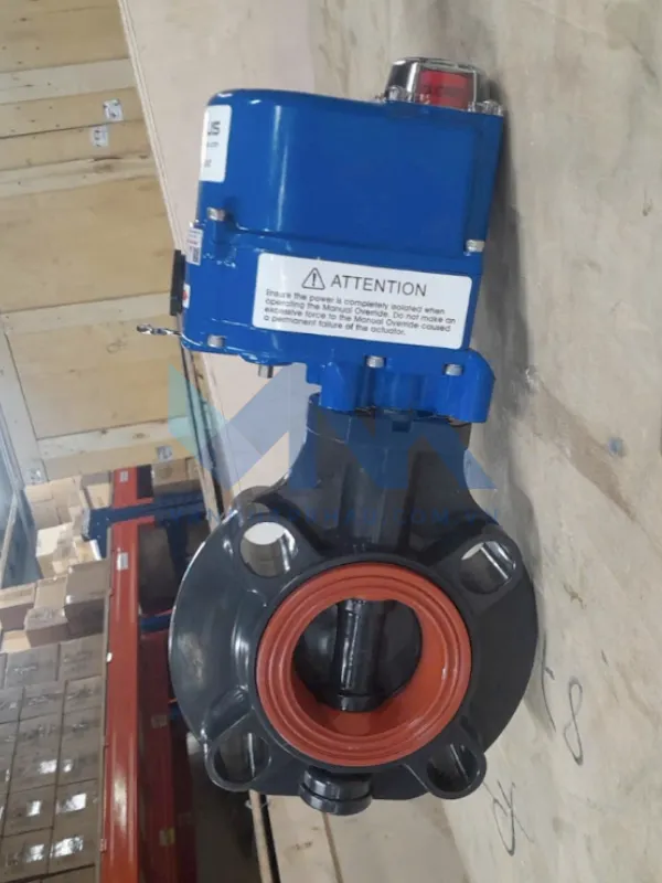 Van bướm nhựa điều khiển điện ON/OFF