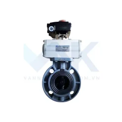 Van bướm nhựa điều khiển khí nén