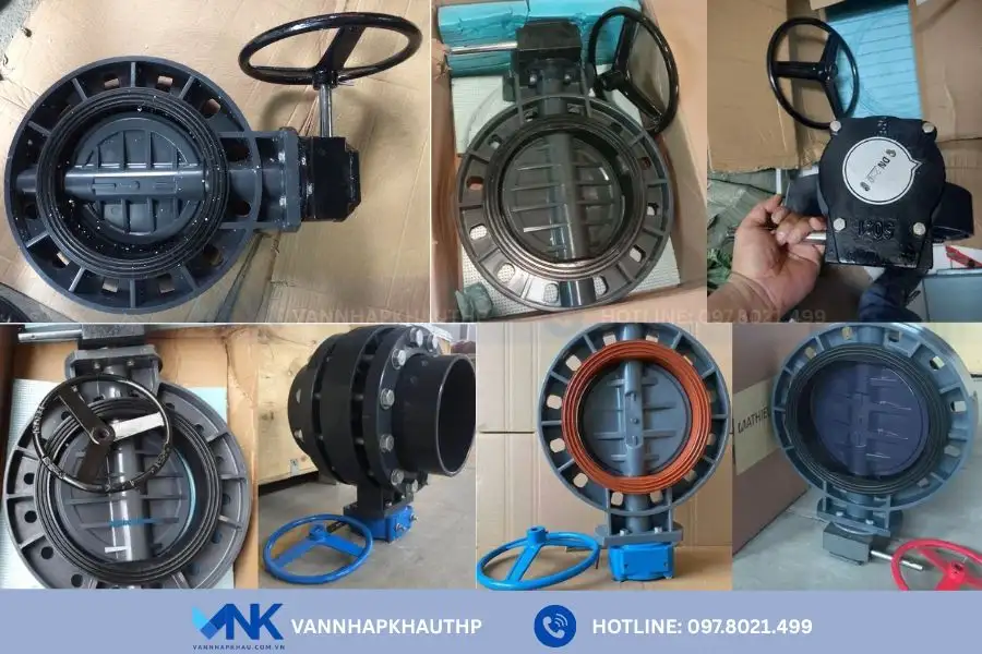 Tổng hợp các mẫu van bướm nhựa vận hành tay quay bán chạy hiện nay
