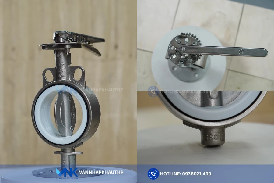 Van bướm tay gạt inox Hàn Quốc bền bỉ, giá tốt