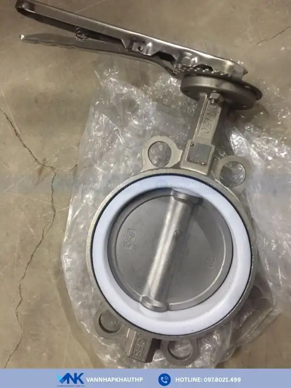 Van bướm inox Joeun tay gạt