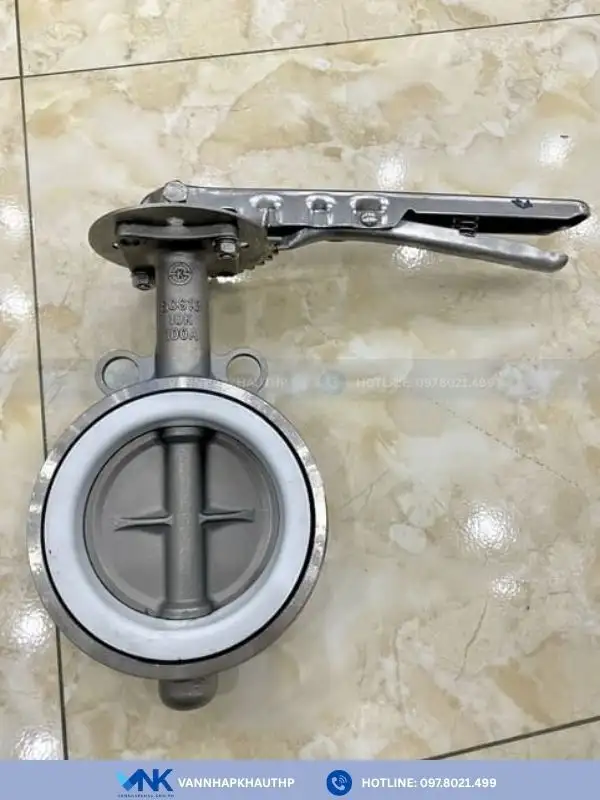 Van bướm inox Samwoo tay gạt