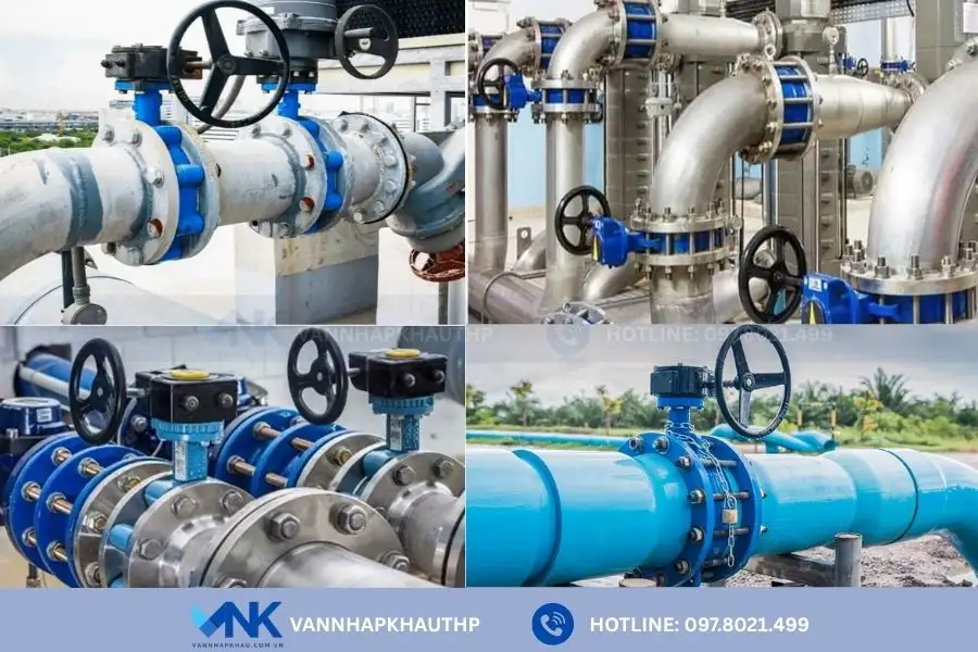 Van bướm tay quay Hàn Quốc được dùng rộng rãi trong các hệ thống