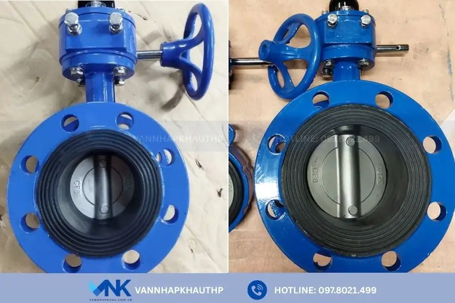 Van bướm hộp số YDK nối bích