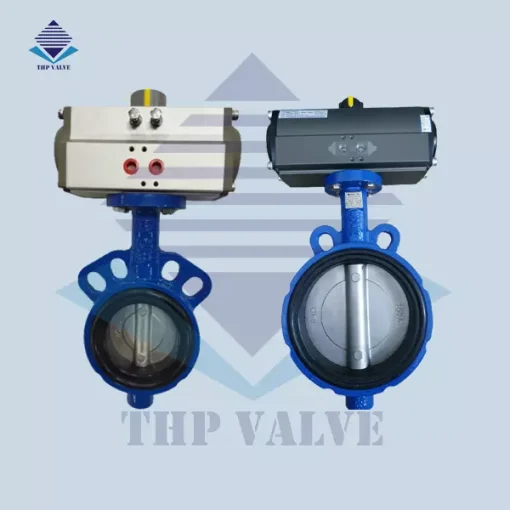 Van bướm - van khi wafer điều khiển khí nén