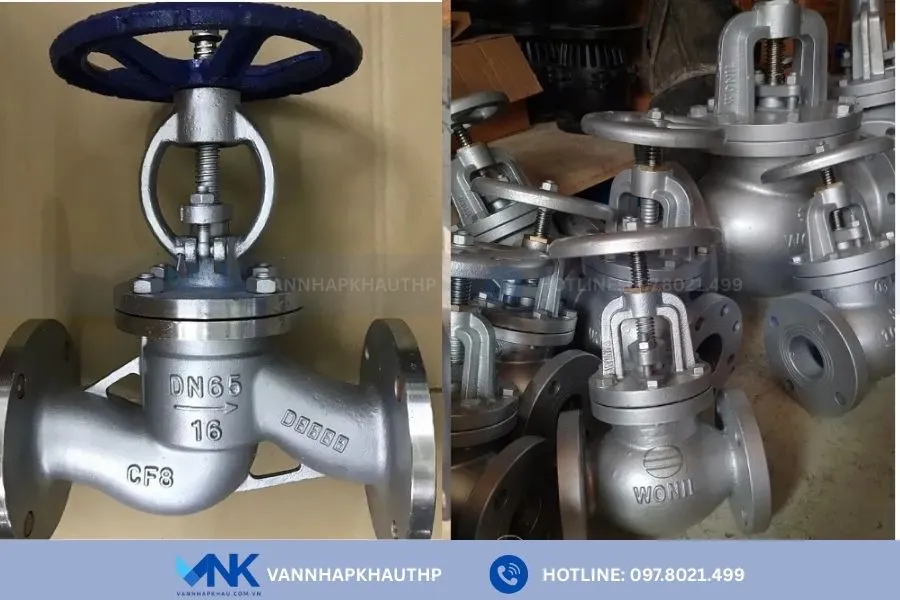 Van cầu inox chuyên dùng cho hệ thống hóa chất