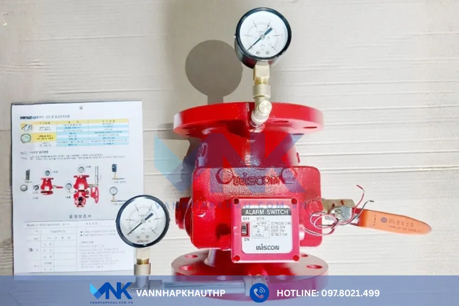Hình ảnh thực tế của van chữa cháy Wonil Hàn Quốc tại kho