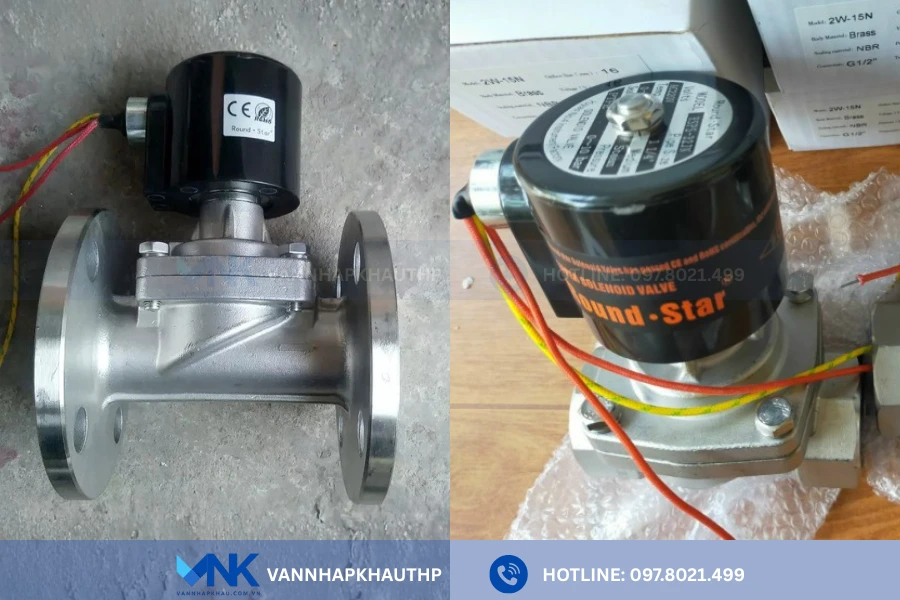 Van điện từ inox Round Star