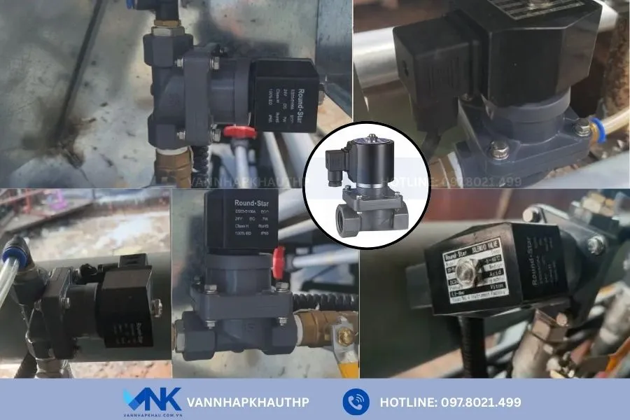 Van điện từ nhựa Round Star Model ZCF-P-15 và ứng dụng