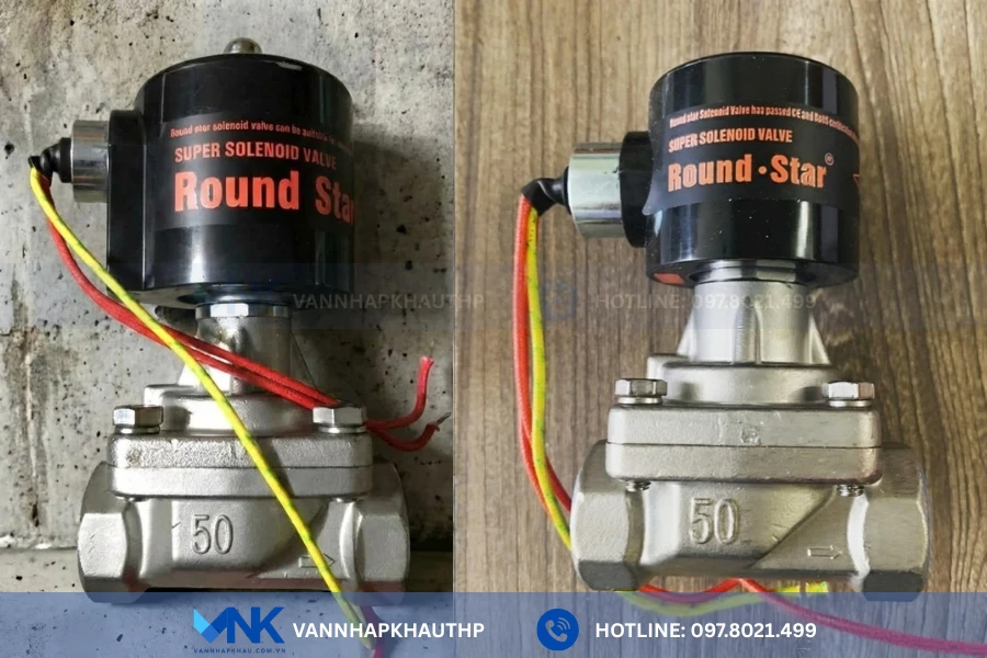 Van điện từ nối ren RSPS-50J inox chống rỉ, chịu được áp lực cao