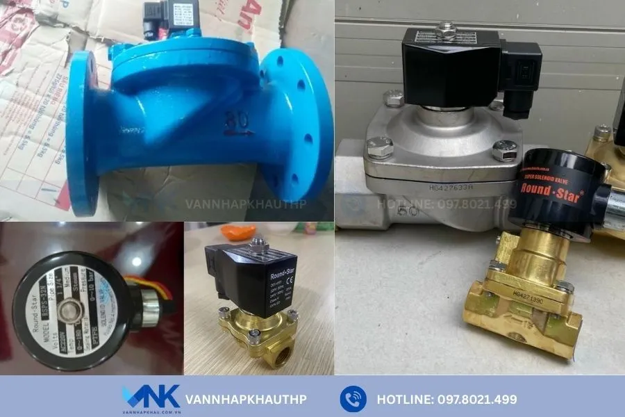 Van điện từ nước Round Star sản xuất với đa dạng chất liệu