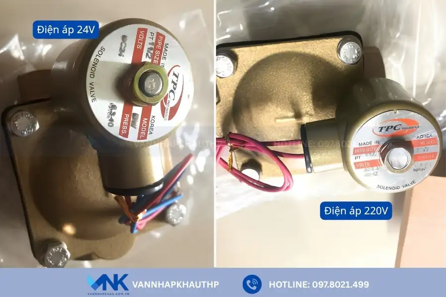 Hai phiên bản chính của van điện từ TPC DW40