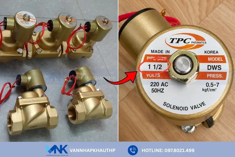 Van điện từ TPC DWS40 tương đương 1 1/2 inch