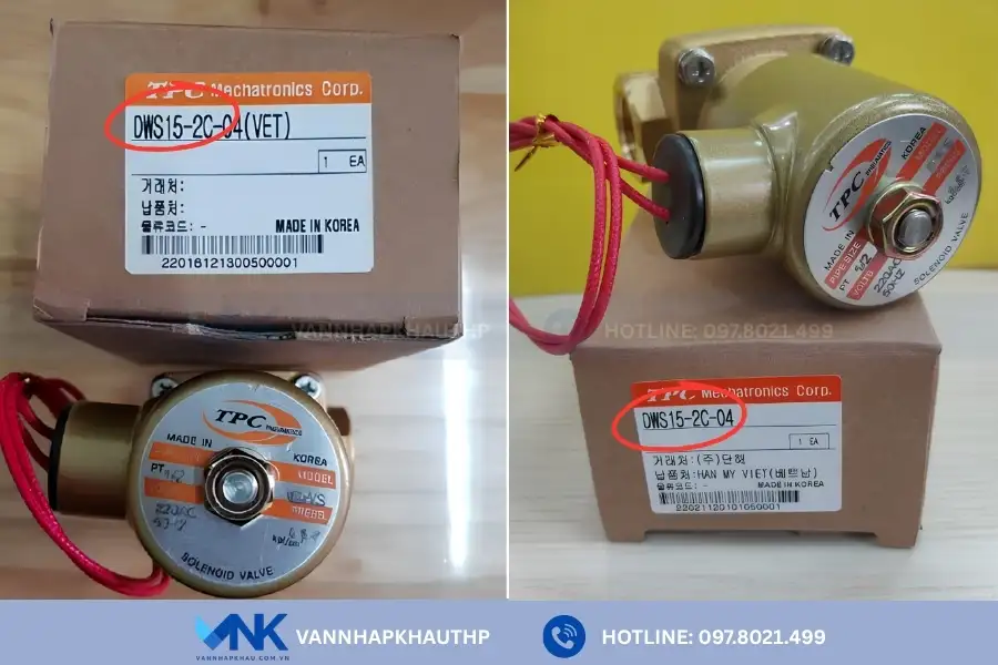 Van điện từ TPC DWS15 chính hãng