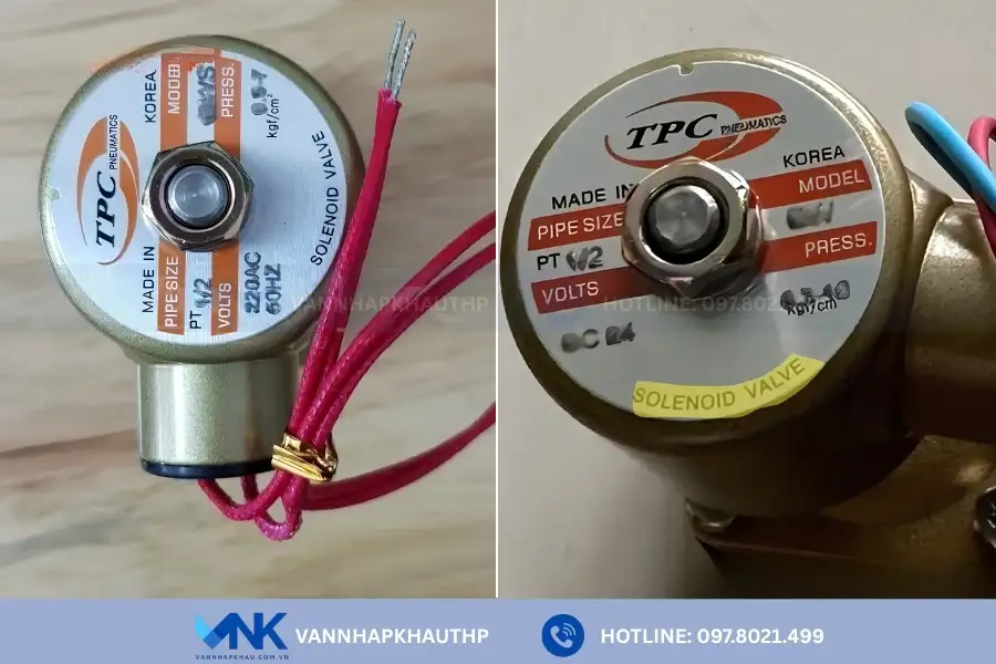 Trước khi lắp đặt van điện từ TPC DWS15 cần kiểm tra kỹ sản phẩm đảm bảo không hư hỏng