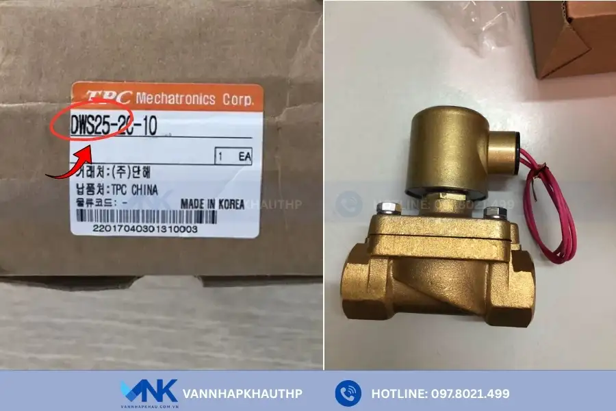 Van điện từ TPC DWS25 kích thước 1 inch