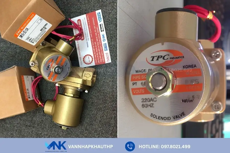 Van điện từ TPC nhập khẩu Hàn Quốc là thiết bị đóng mở dòng chảy tự động