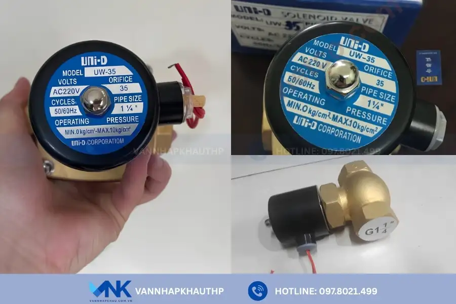 Van Nhập Khẩu - Tổng đại lý phân phối van điện từ UNID, UW35, US35