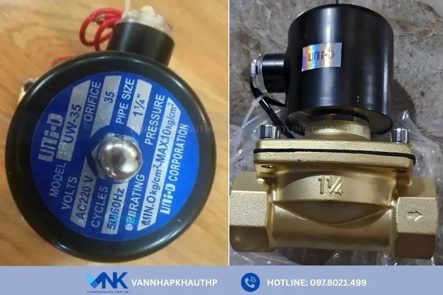 Van điện từ UNID, UW35, US35 và các ưu điểm nổi bật