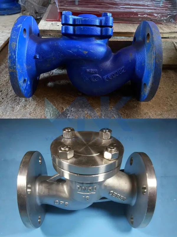 Van hơi một chiều lắp bích