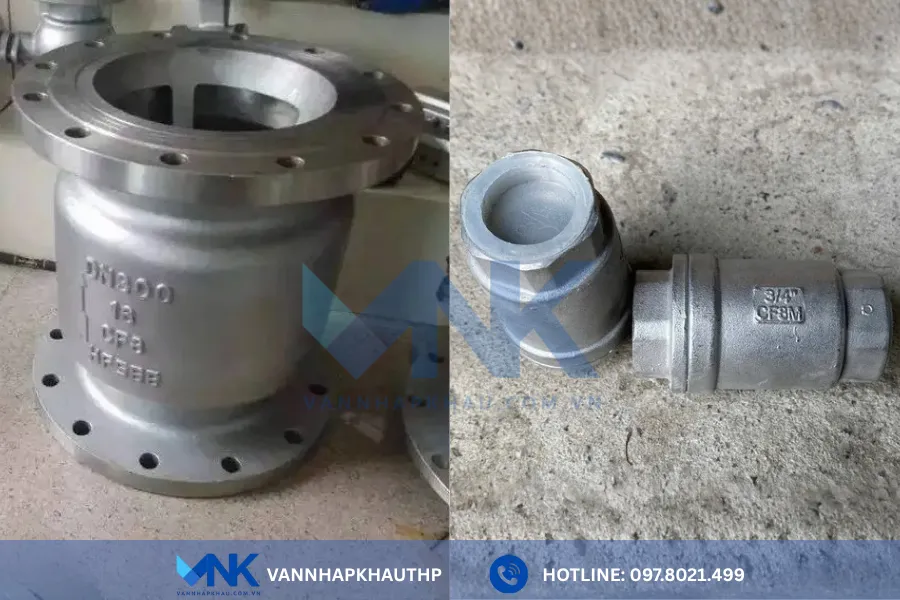 Van một chiều lò xo inox