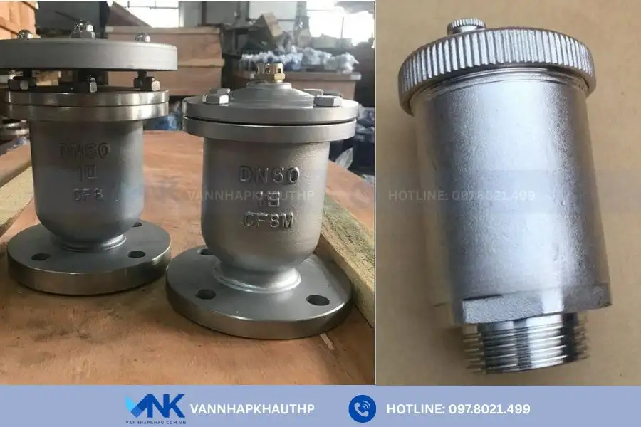 Van xả khí inox Hàn chống ăn mòn vượt trội