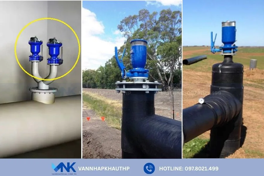 Ứng dụng của van xả khí mặt bích