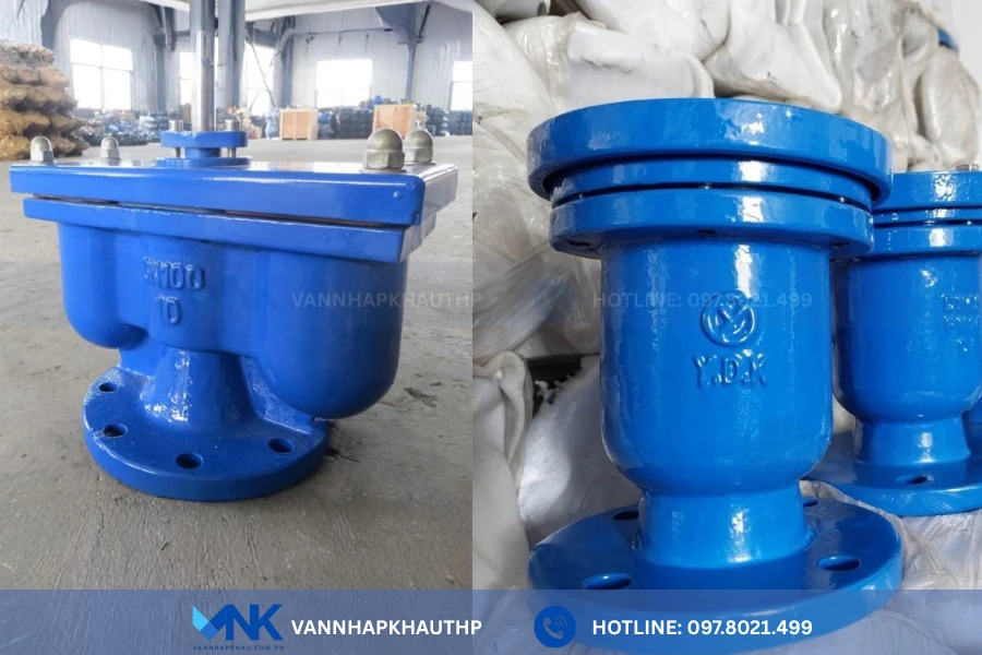 Van xả khí nối bích gang