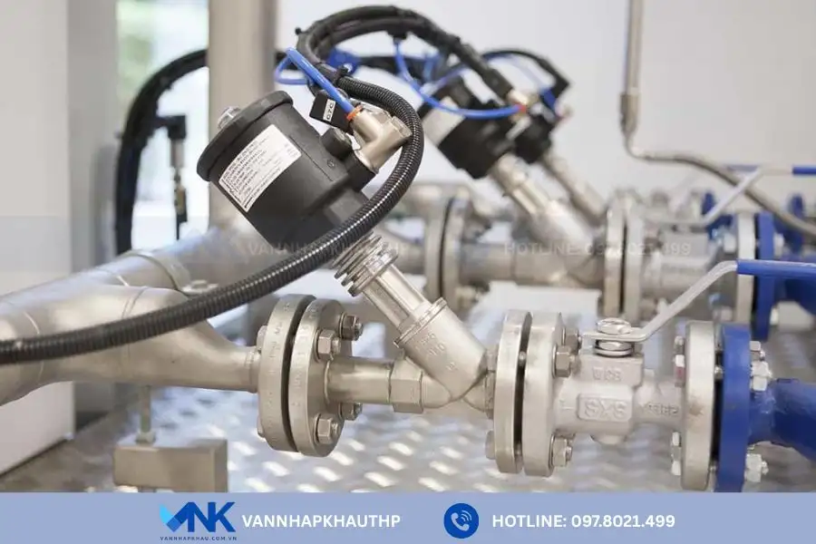 Cách lắp van y xiên điều khiển khí nén DN40