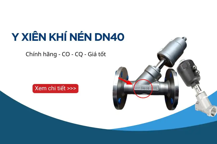 Y xiên khí nén DN40