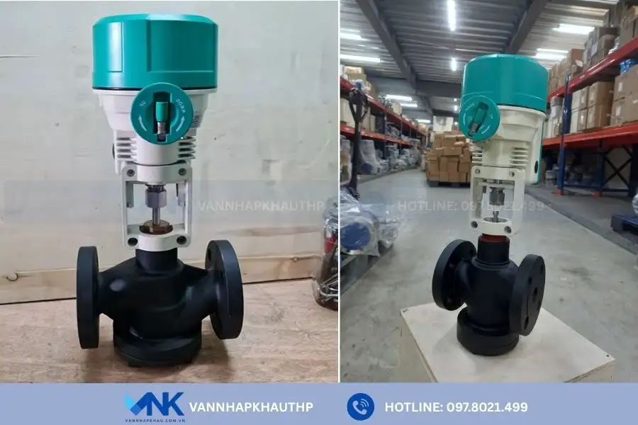 Van cầu gang mặt bích điều khiển điện Kosaplus