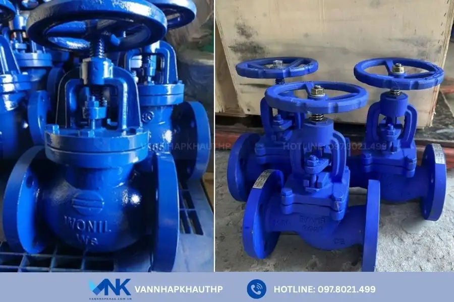 Các mẫu van cầu gang tại Van Nhập Khẩu