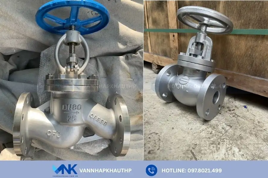 Van cầu inox mặt bích bền bỉ trong môi trường hóa chất
