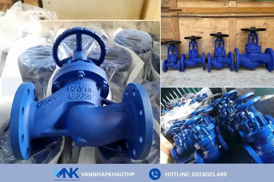 Van Nhập Khẩu sẵn kho các mẫu van cầu lắp bích