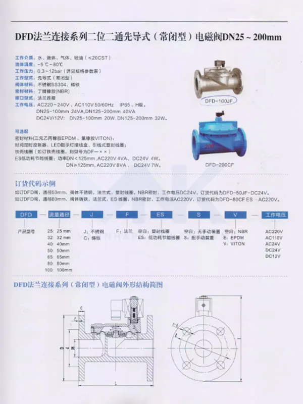 Catalog van điện từ mặt bích bằng gang Round Star