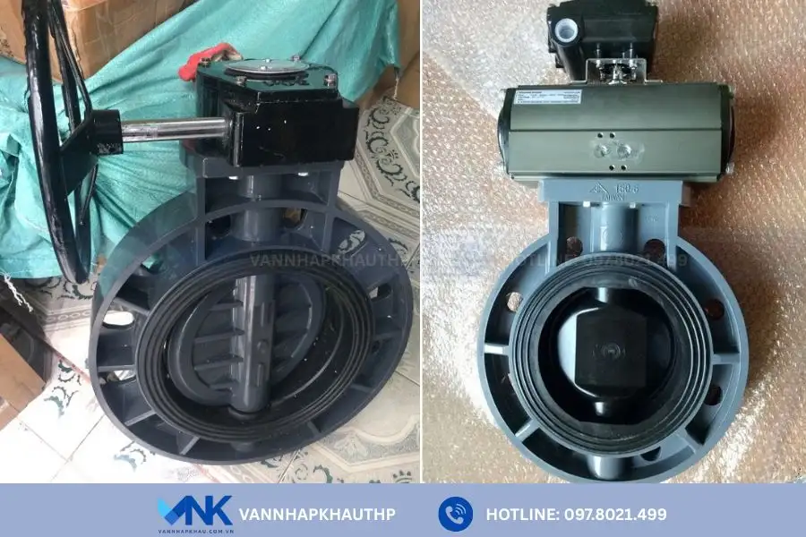 Van bướm nhựa đa dạng kiểu vận hành
