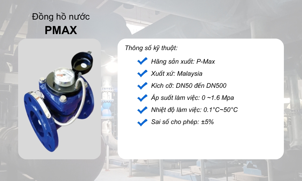 hình ảnh đồng hồ nước pmax