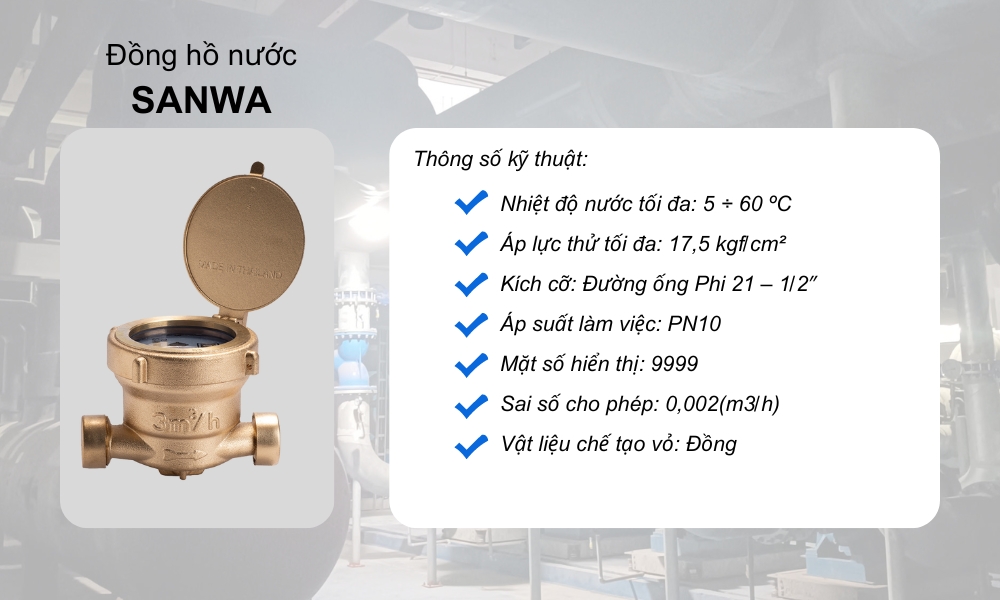 hình ảnh đồng hồ nước sanwa