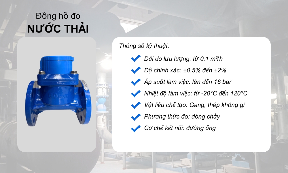 hình ảnh đồng hồ nước thải