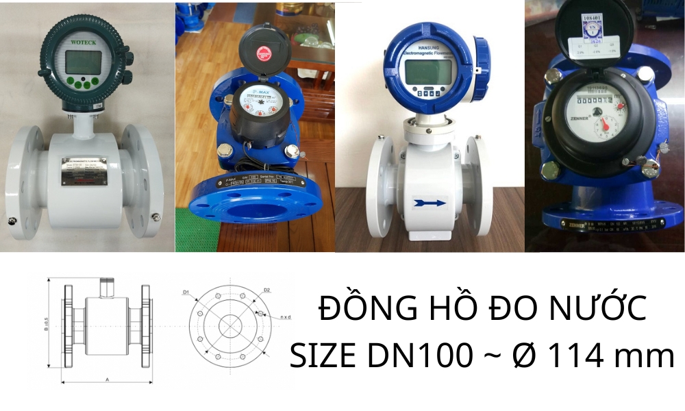 Đồng hồ nước DN100