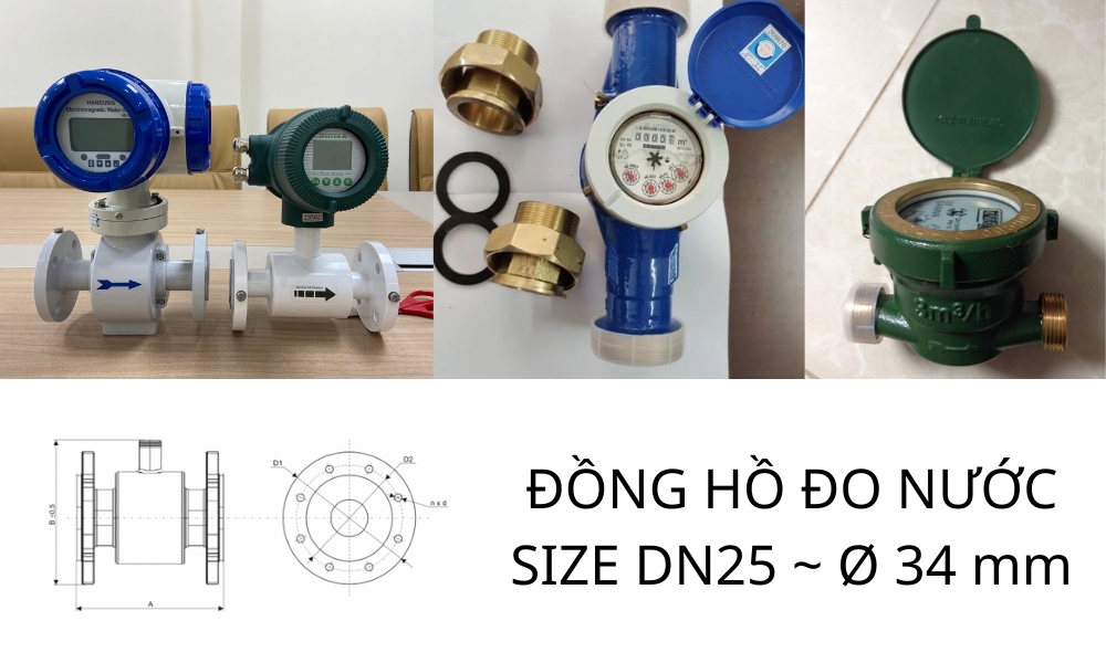 Đồng hồ nước DN25