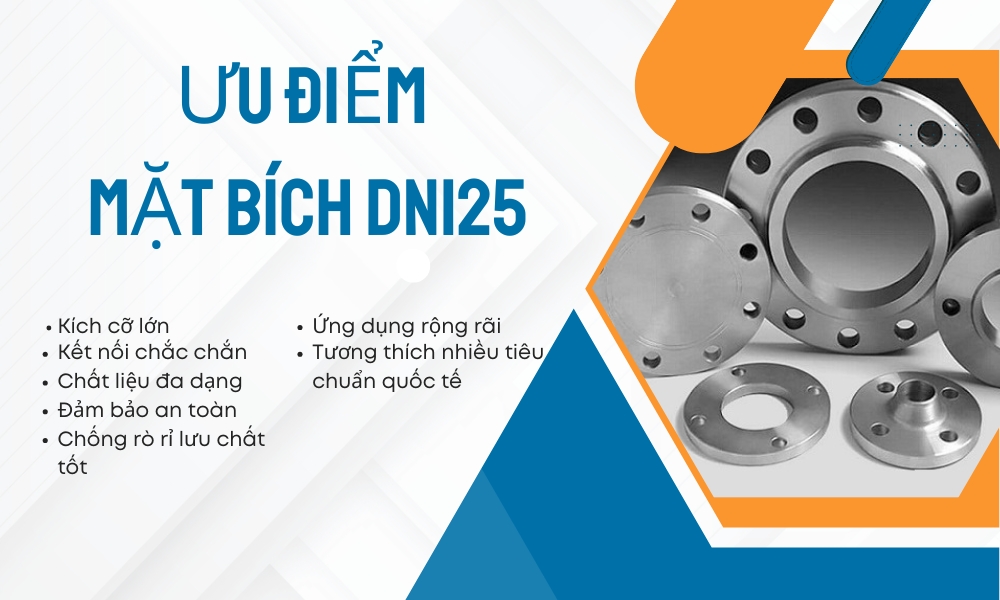 Ưu điểm mặt bích DN125