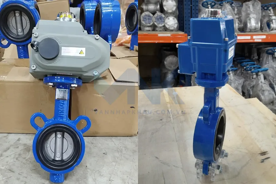 Van bướm gang điều khiển điện