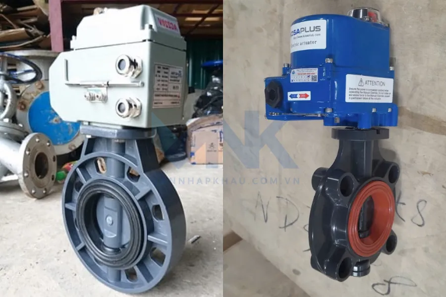 Van bướm nhựa điều khiển điện