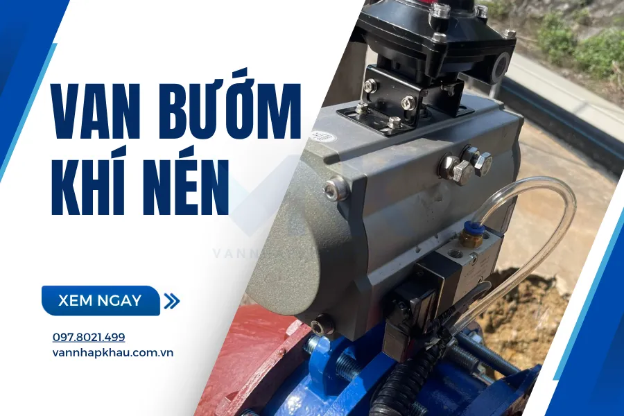 Van bướm điều khiển khí nén tuyến tính - On/Off chính hãng, giá tốt