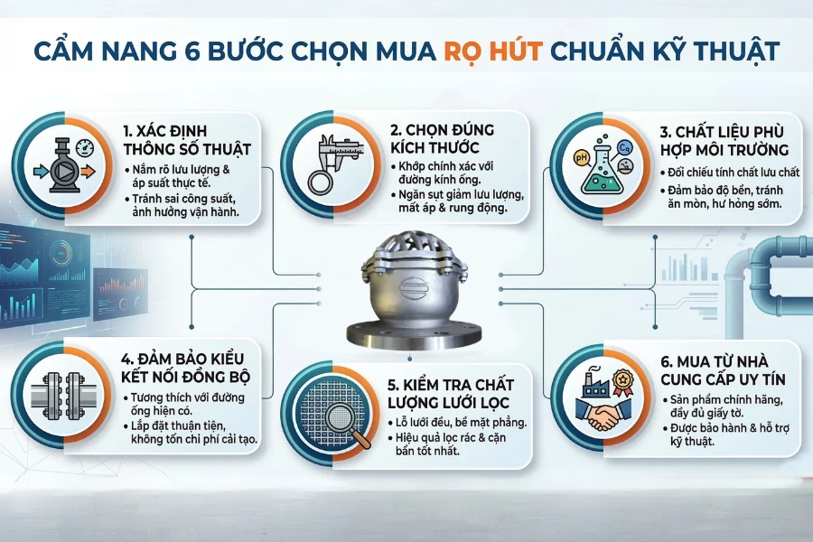 Kinh nghiệm chọn mua rọ bơm chuẩn kỹ thuật