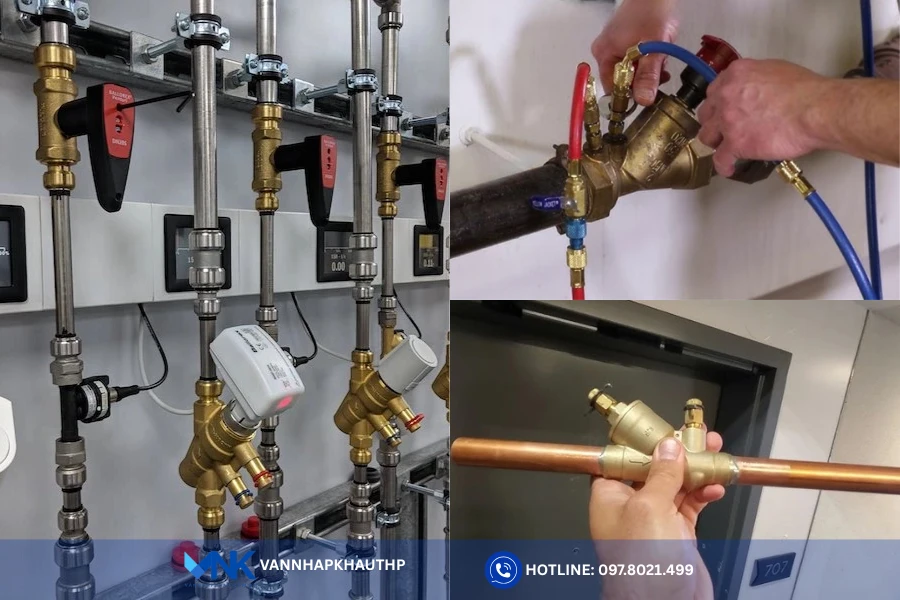 Hình ảnh thực tế lắp đặt của van cân bằng