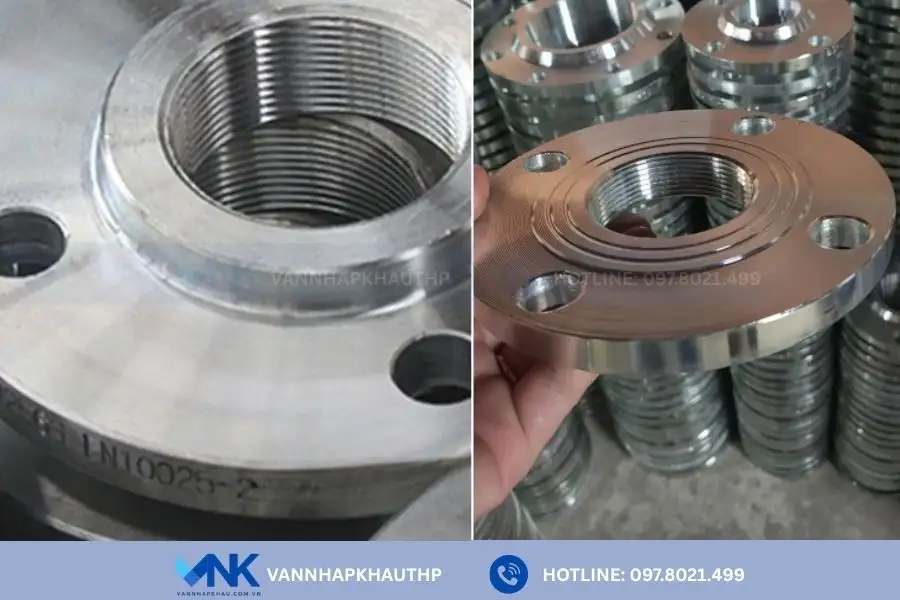 Mặt bích ren thích hợp cho các hệ thống đơn giản, lắp đặt ngay